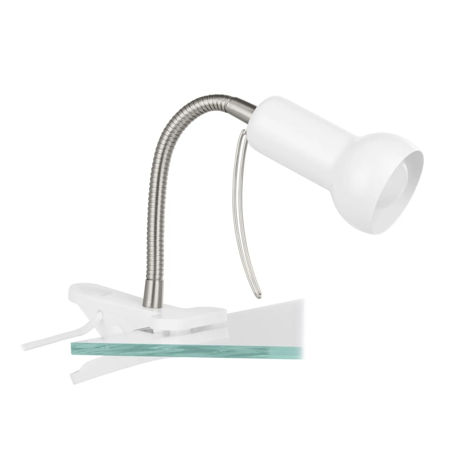 Eglo Bordslampa Fabio Stål Vit | Passande För 1x E14