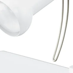 Eglo Bordslampa Fabio Stål Vit | Passande För 1x E14