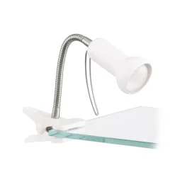 Eglo Bordslampa Fabio Stål Vit | Passande För 1x E14