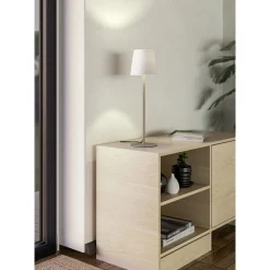 Eglo Bordslampa Fiorana Stål Beige | Passande För 1x E14
