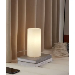 Eglo Bordslampa Geo Glas Vit | Passande För 1x E14
