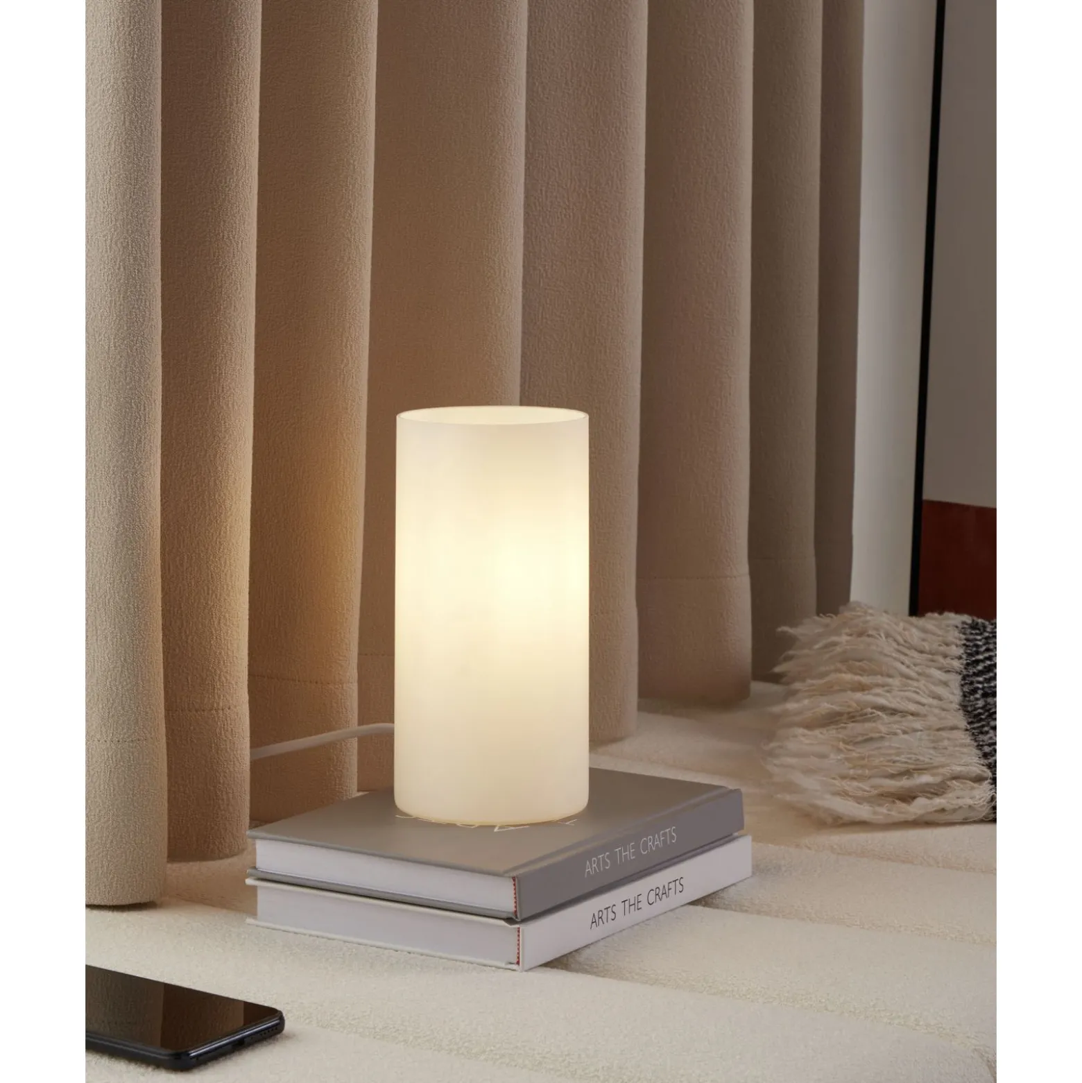 Eglo Bordslampa Geo Glas Vit | Passande För 1x E14
