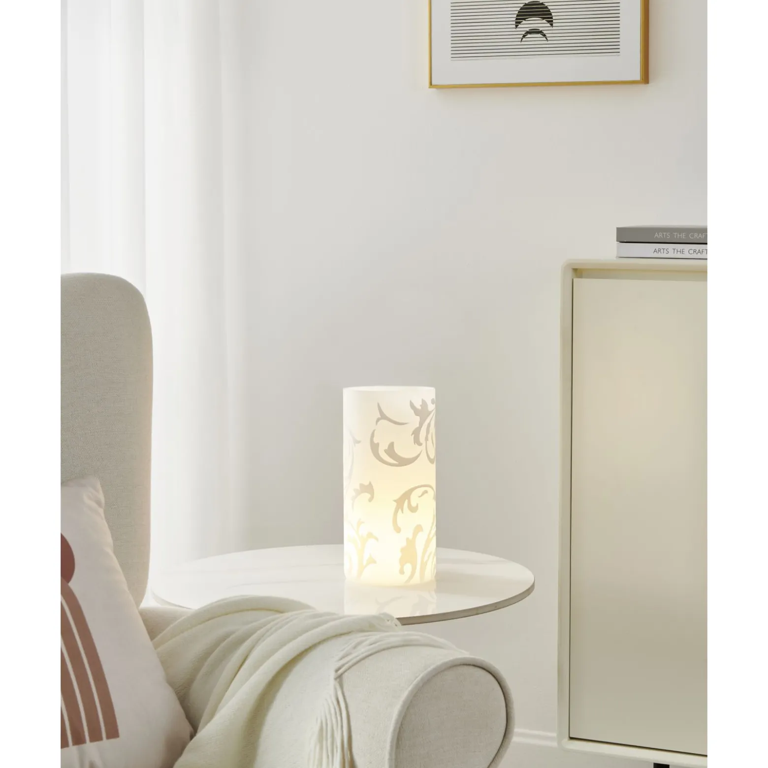 Eglo Bordslampa Geo Glas Vit | Passande För 1x E14