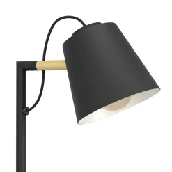 Eglo Bordslampa Lacey Stål Svart Trä | Passande För 1x E14
