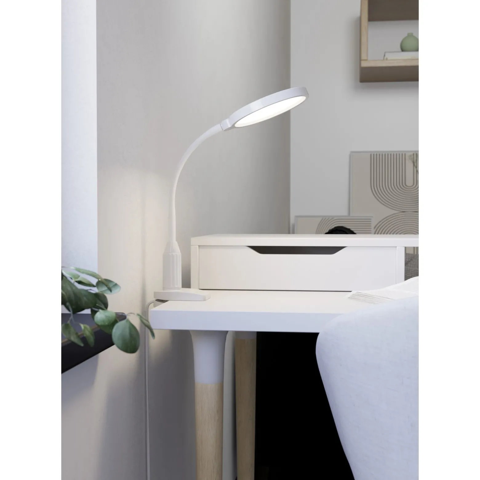 Eglo Bordslampa Lauro Plast Vit 5W 600lm - 827-865 Justerbar Vit | Dimbar