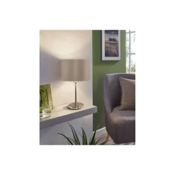 Eglo Bordslampa Maserlo Stål Satin Nickel | Passande för 1x E27