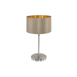 Eglo Bordslampa Maserlo Stål Satin Nickel | Passande för 1x E27