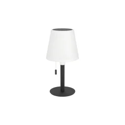 Eglo Bordslampa Montapalma Solar Stål Svart 2W 190lm - 830 Varm Vit | IP54 - Dimbar - USB-C
