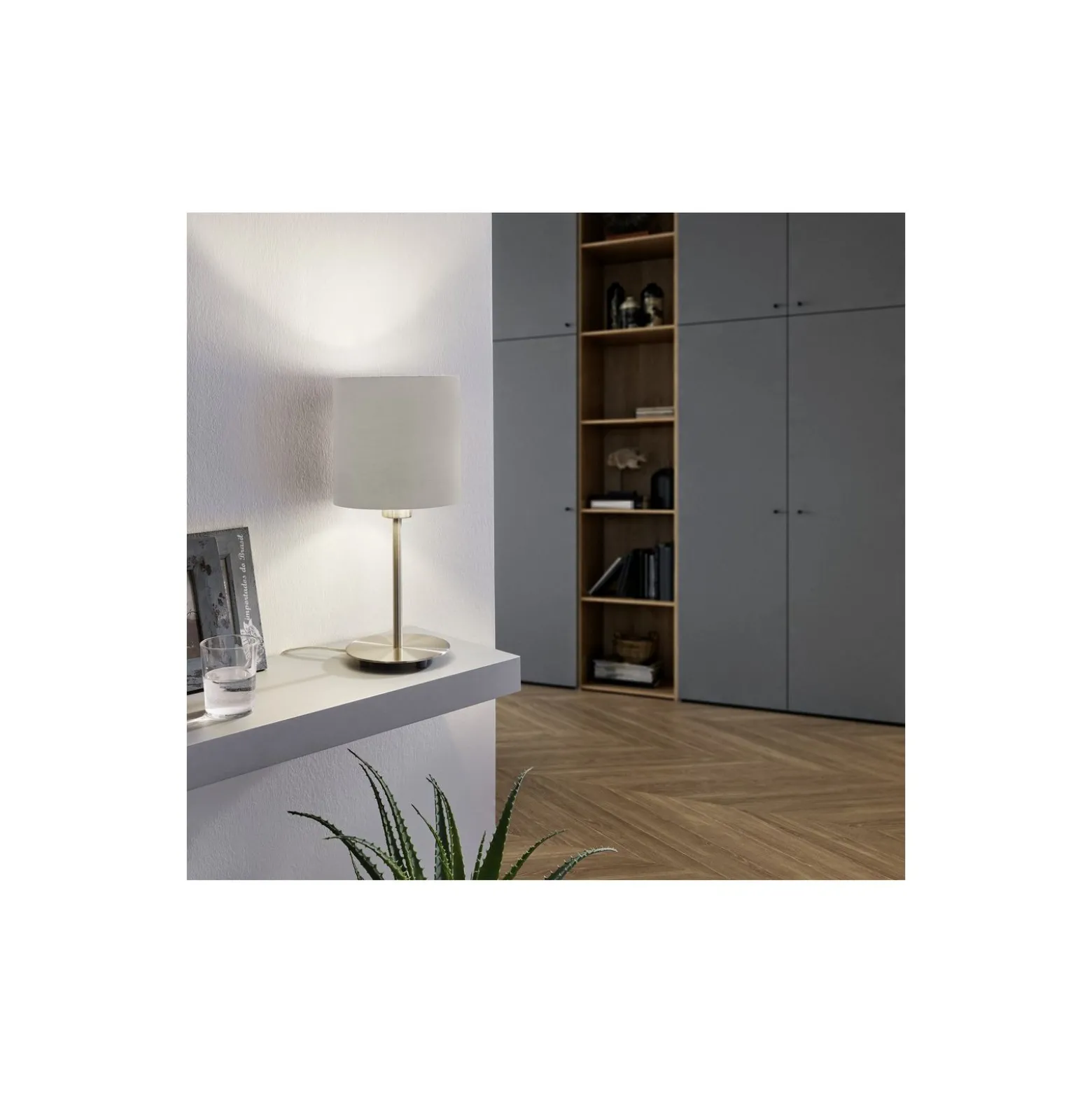 Eglo Bordslampa Pasteri Stål Satin Nickel | IP20 - Passande för 1x E14