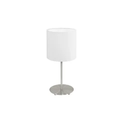 Eglo Bordslampa Pasteri Stål Satin Nickel | IP20 - Passande för 1x E27
