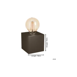 Eglo Bordslampa Prestwick 2 Stål Bronze | IP20 - Passande för 1x E27