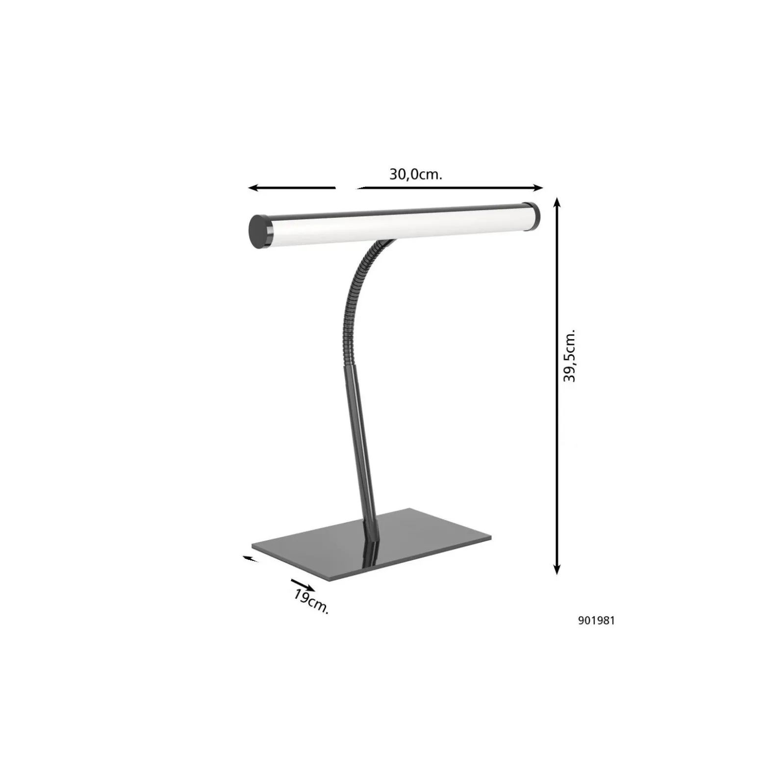 Eglo Bordslampa Riccione Stål Satin Nickel 5W 500lm - 827-840-865 CCT | Dimbar