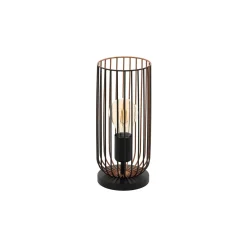 Eglo Bordslampa Roccamena Svart, Koppar | Passande för 1x E27