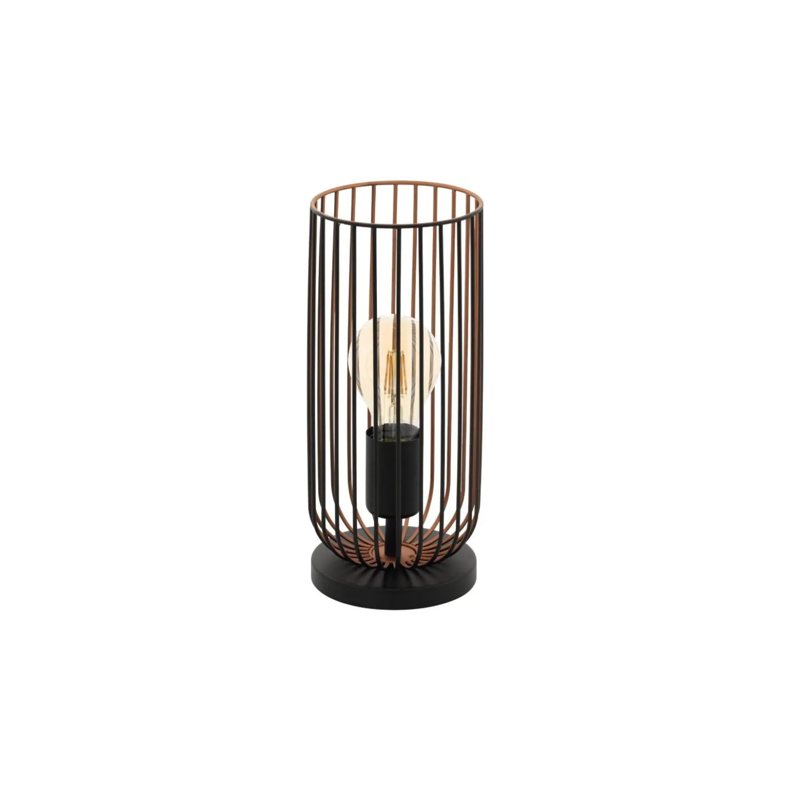 Eglo Bordslampa Roccamena Svart, Koppar | Passande för 1x E27