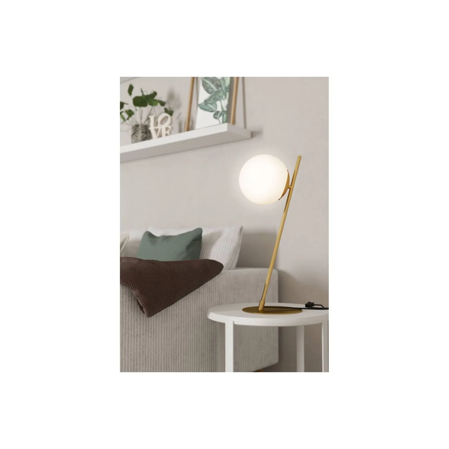 Eglo Bordslampa Rondo 4 Stål Mässing | Passande för 1x E27