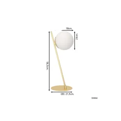 Eglo Bordslampa Rondo 4 Stål Mässing | Passande för 1x E27