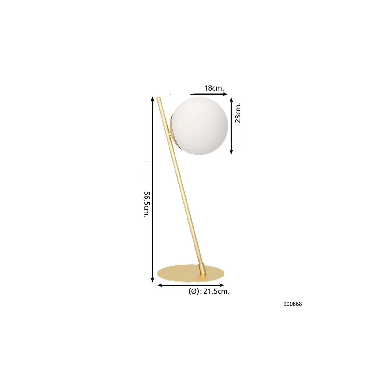 Eglo Bordslampa Rondo 4 Stål Mässing | Passande för 1x E27