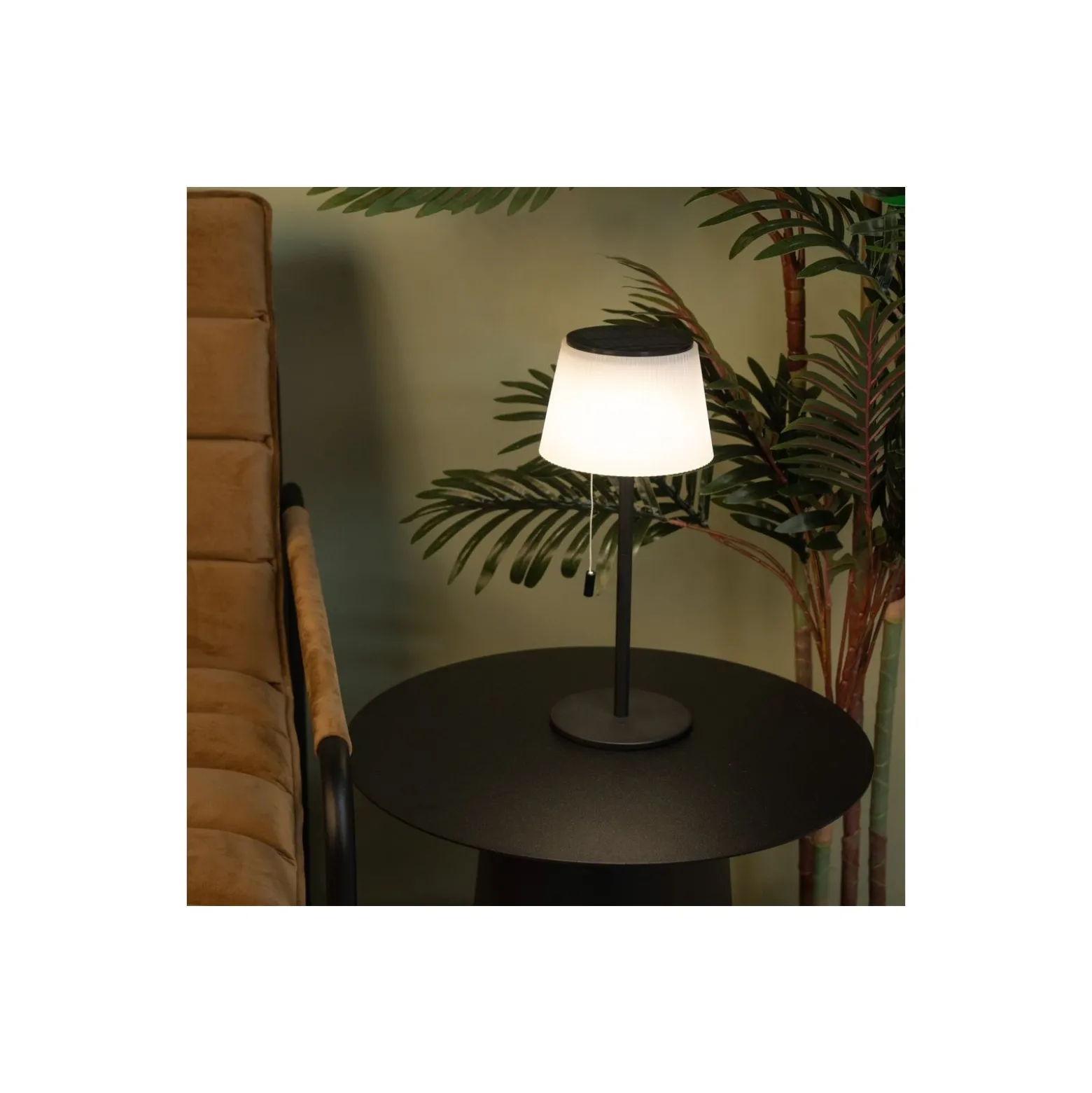 Eglo Bordslampa Scordiano Solar Stål Svart 2W 220lm - 830-840-865 CCT | IP44 - USB-C