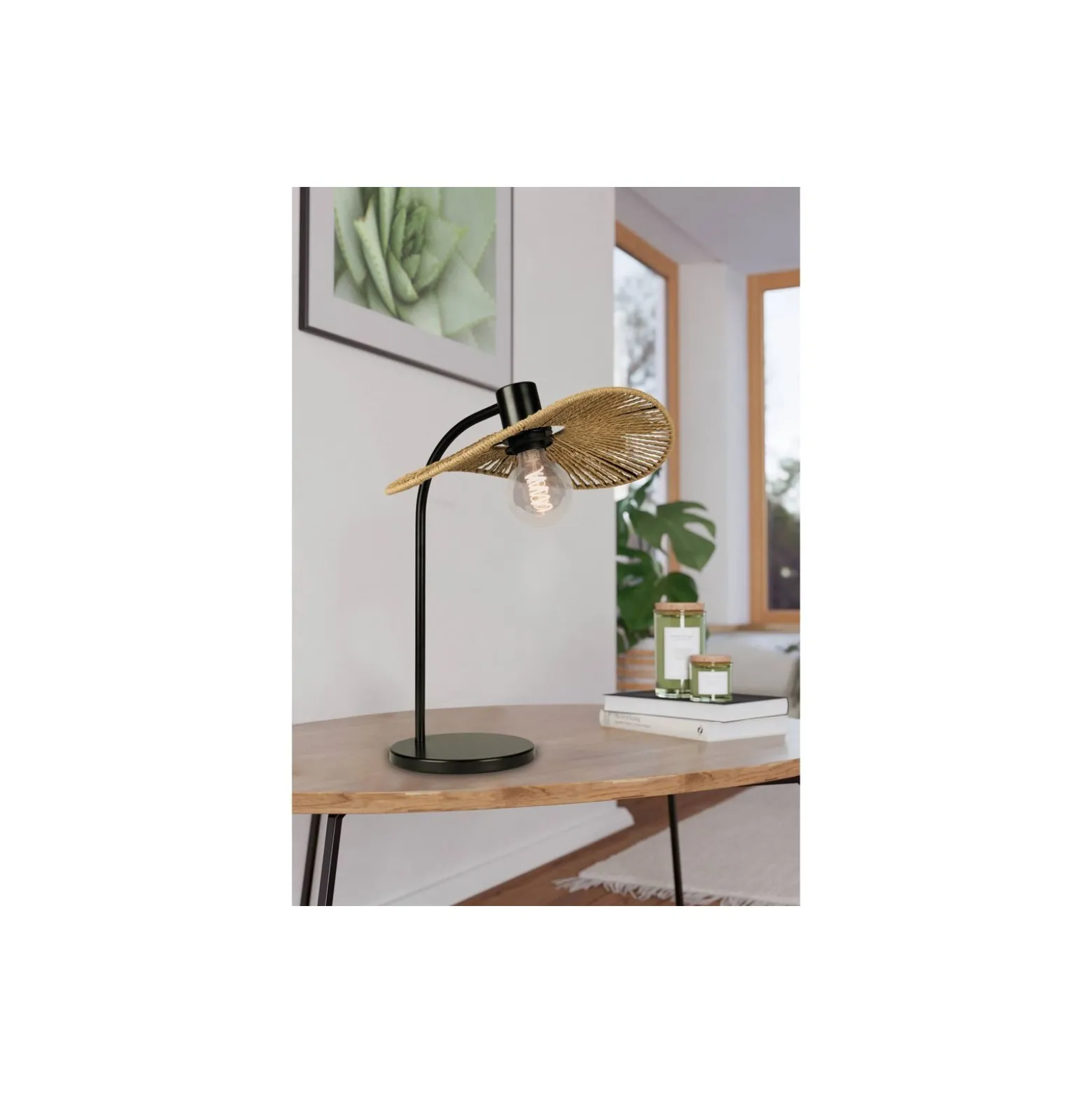 Eglo Bordslampa Siruela Stål Svart | IP20 - Passande för 1x E27