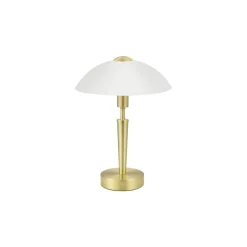 Eglo Bordslampa Solo 1 Stål Guld Vit | IP20 - Passande för 1x E14