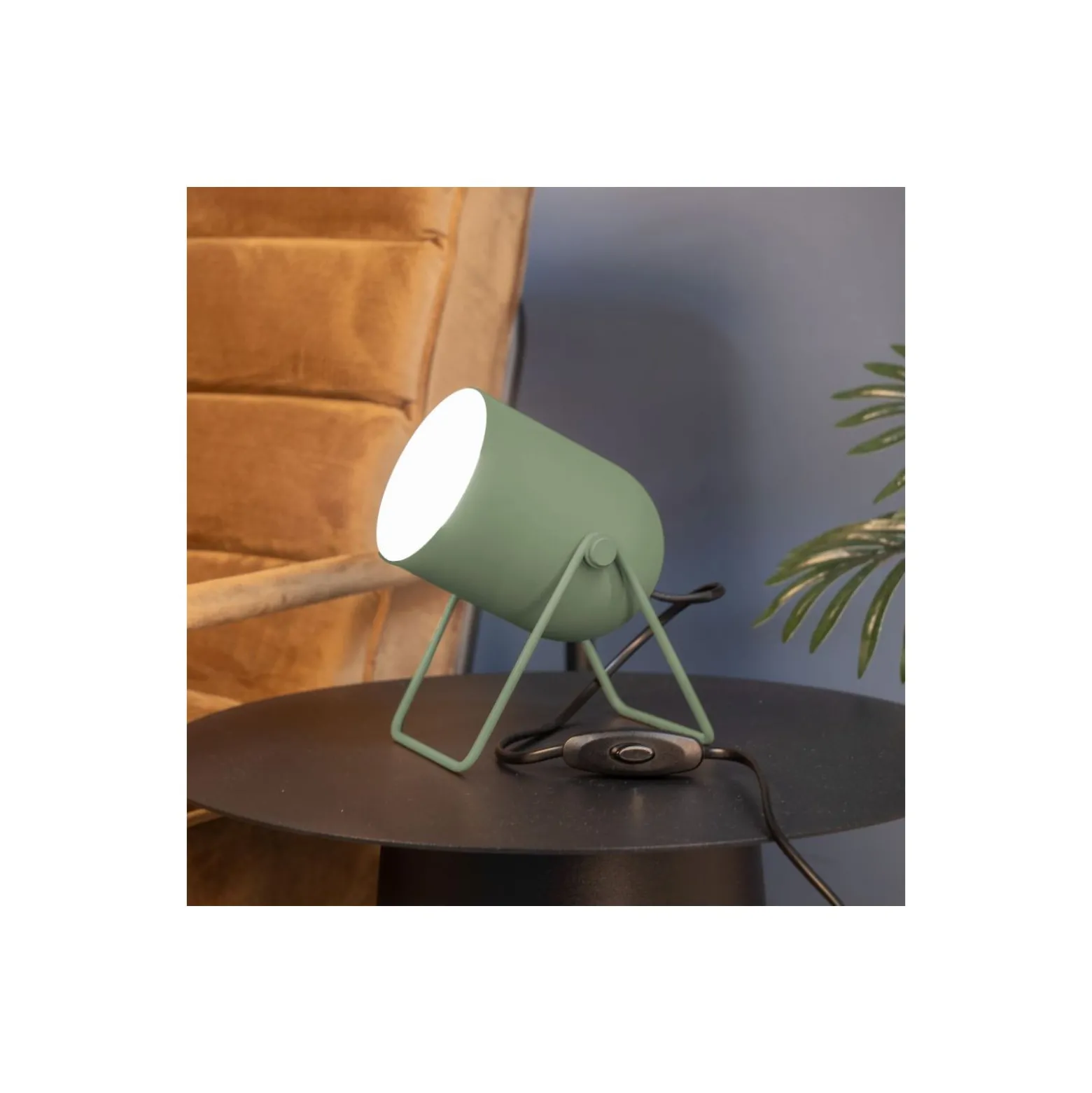 Eglo Bordslampa Tilston Stål Grön | Passande för 1x E14