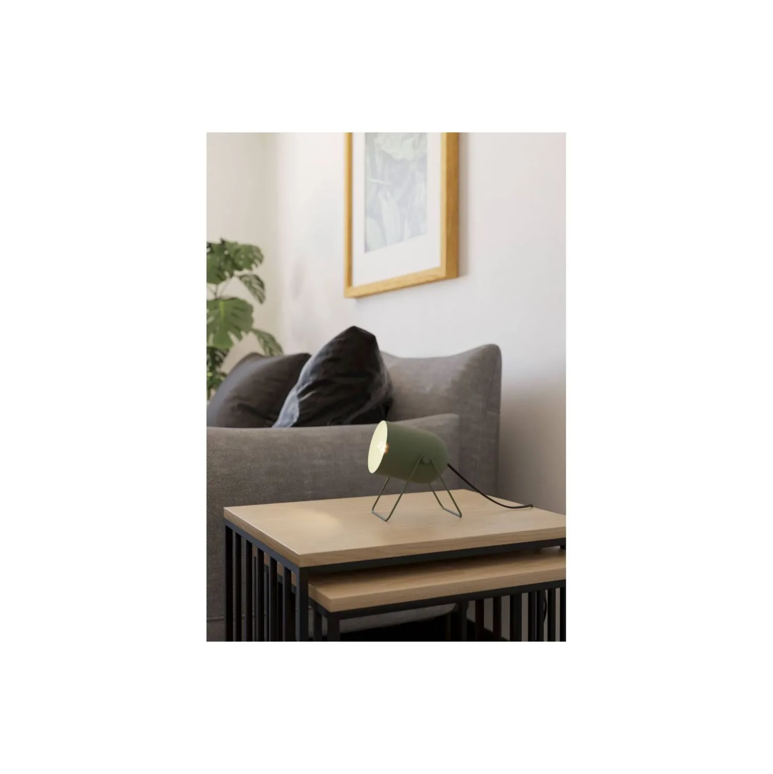 Eglo Bordslampa Tilston Stål Grön | Passande för 1x E14