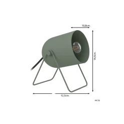Eglo Bordslampa Tilston Stål Grön | Passande för 1x E14