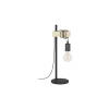 Eglo Bordslampa Townshend Stål Trä Svart Brun | IP20 - Passande för 1x E27