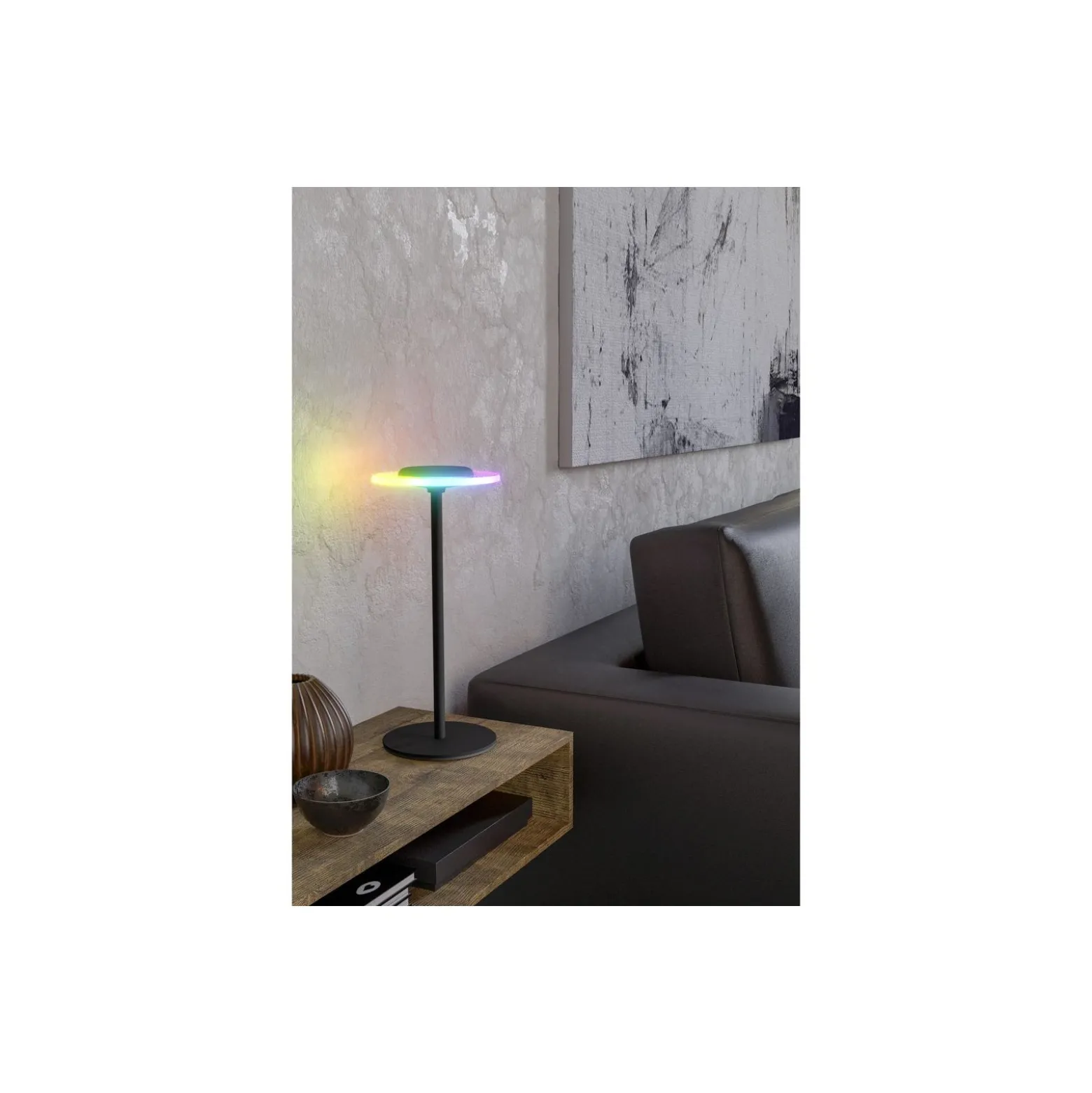 Eglo Bordslampa Trepella Stål Svart 830 Varm Vit | IP20 - Touch Dimbar - USB-C
