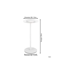 Eglo Bordslampa Trepella Stål Vit 830 Varm Vit | IP20 - Touch Dimbar - USB-C