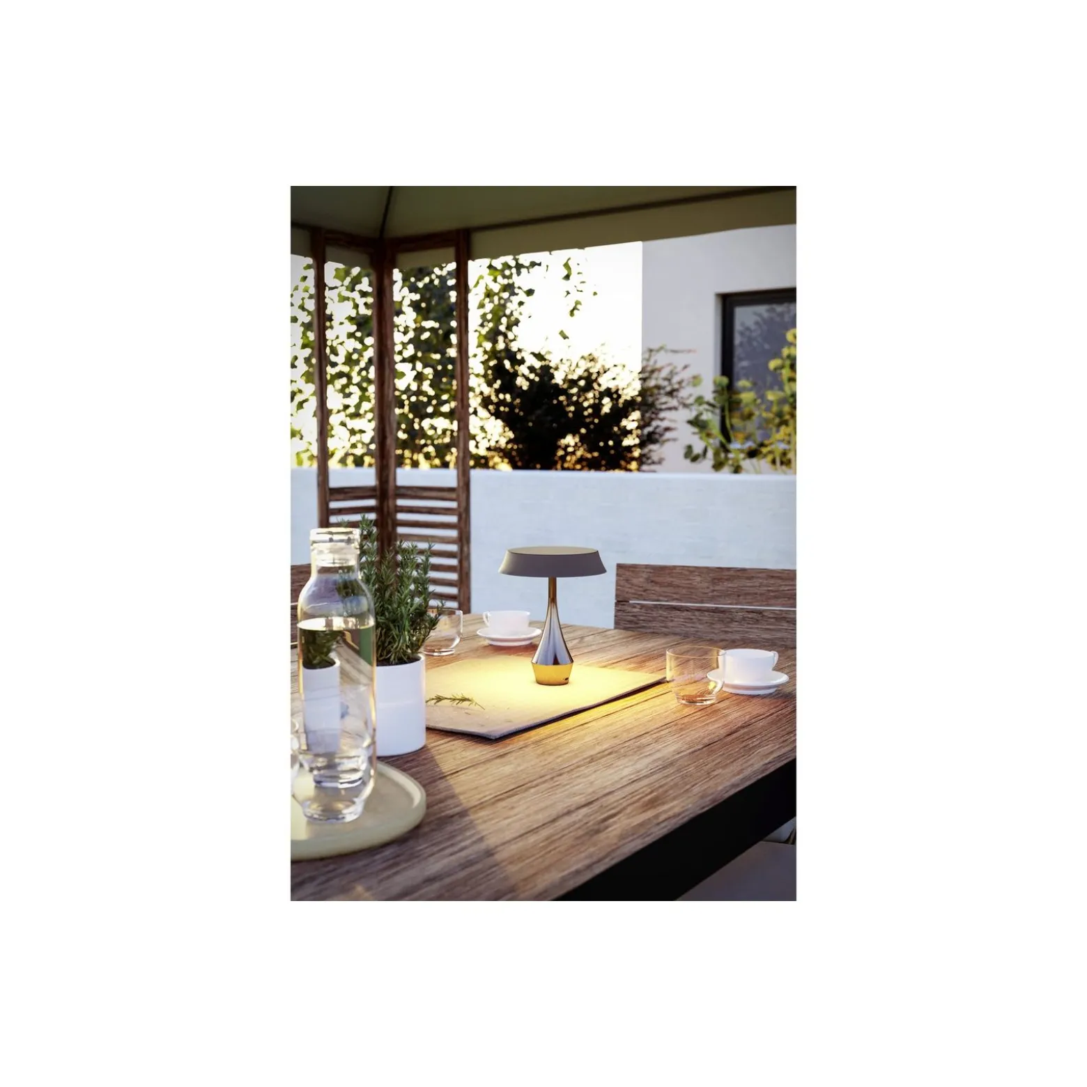 Eglo Bordslampa Turcio Stål Bronze 5W 310lm - 825-830-840 CCT | IP44 - Touch Dimbar - USB-C