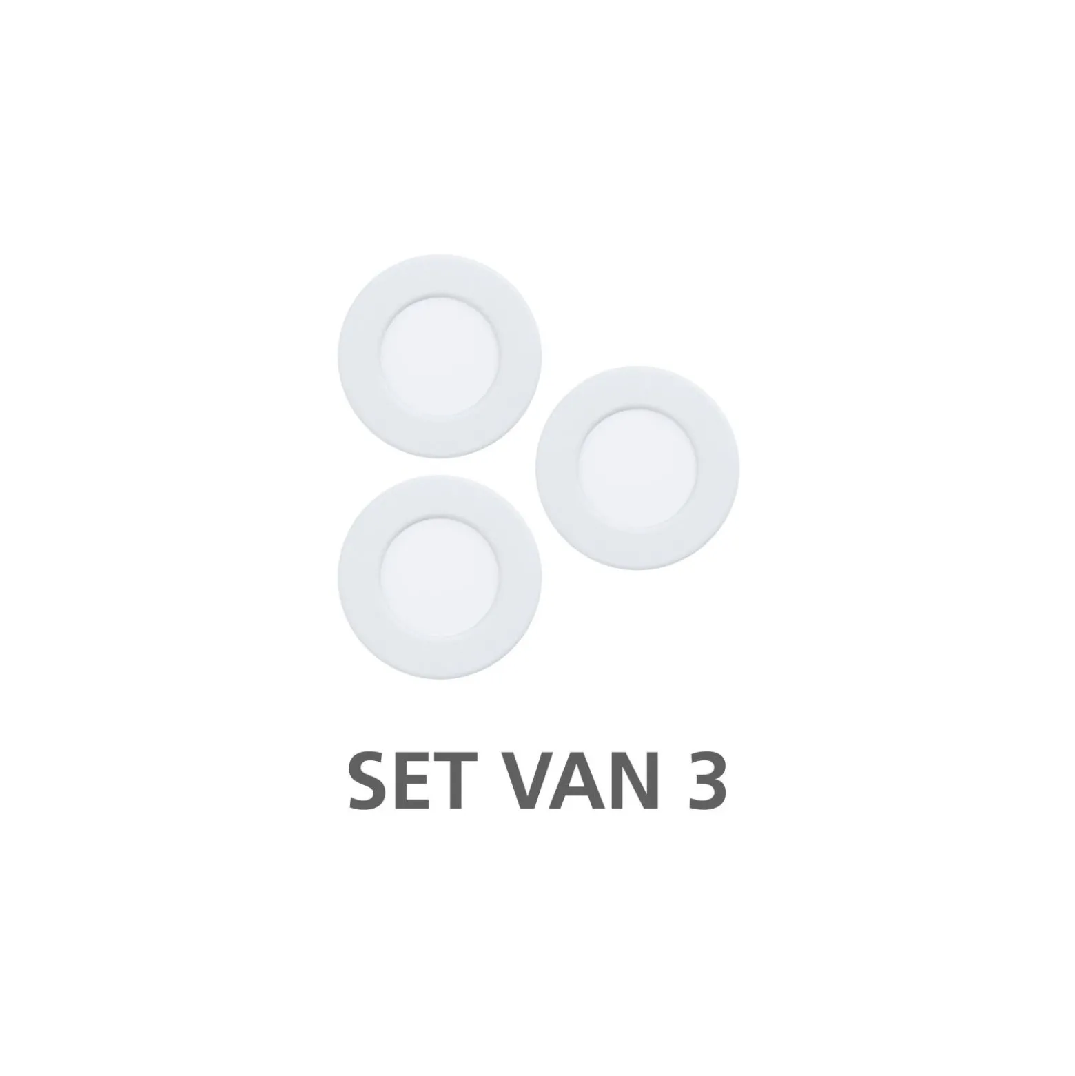 Eglo Connect.Z Smart Infälld Spot Badrumsbelysning Fueva 6-Z Plast Vit 8.4W 1020lm - 827-865 Justerbar Vit + RGB | Dimbar