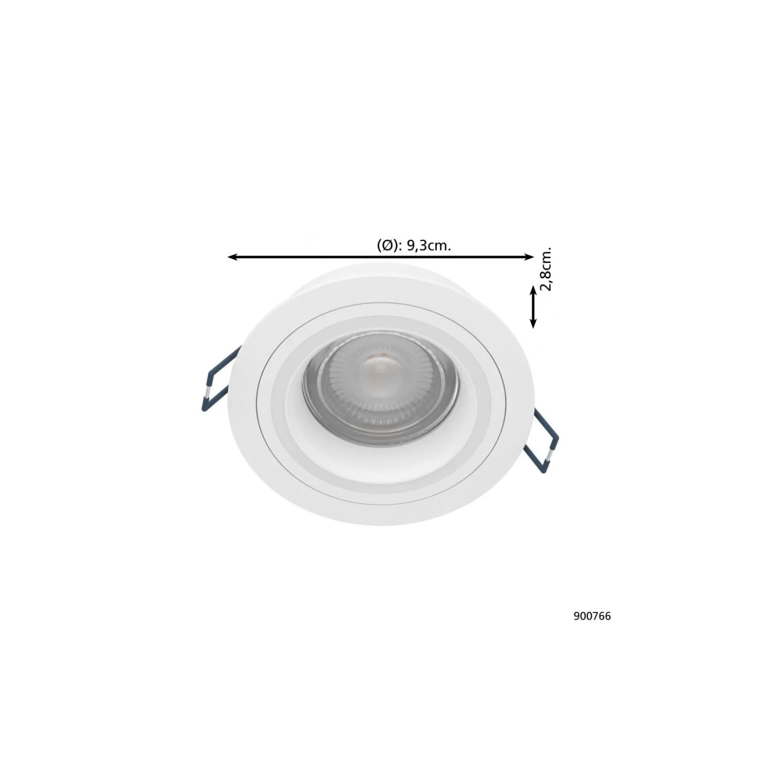Eglo Connect.Z Smart Infälld Spot Carosso-Z Aluminium Vit 4.7W 345lm - 827-865 Justerbar Vit + RGB | Dimbar