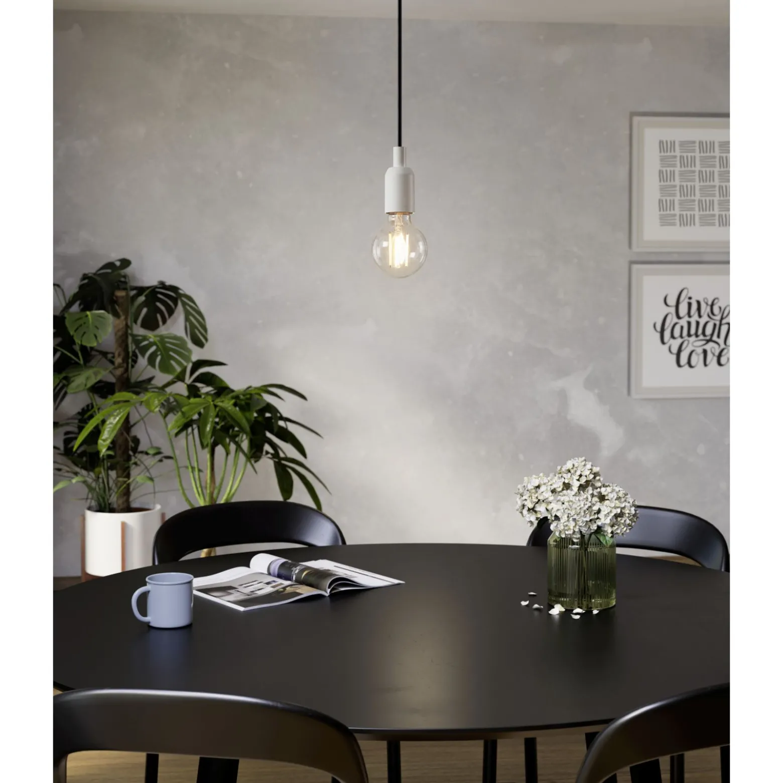 Eglo Connect.Z Smart LED E27 Globe Filament Klar 6W 806lm - 822-865 Justerbar Vit | Dimbar - Ersättare 60W