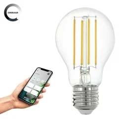 Eglo Connect.Z Smart LED E27 Päron Filament Klar 6W 806lm - 827 Extra Varm Vit | Dimbar - Ersättare 60W