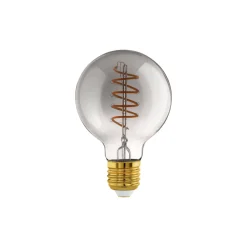 Eglo Connect.Z Smart LED Globe E27 Filament Smokey 4W 150lm - 820 Extra Varm Vit | Dimbar - Ersättare 15W