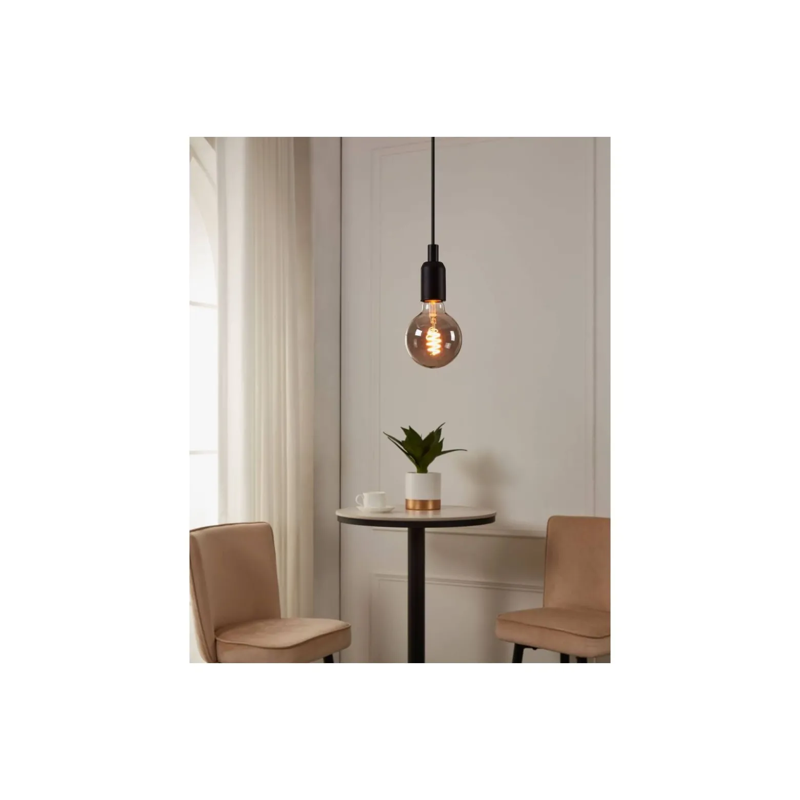 Eglo Connect.Z Smart LED Globe E27 Filament Smokey 4W 150lm - 820 Extra Varm Vit | Dimbar - Ersättare 15W