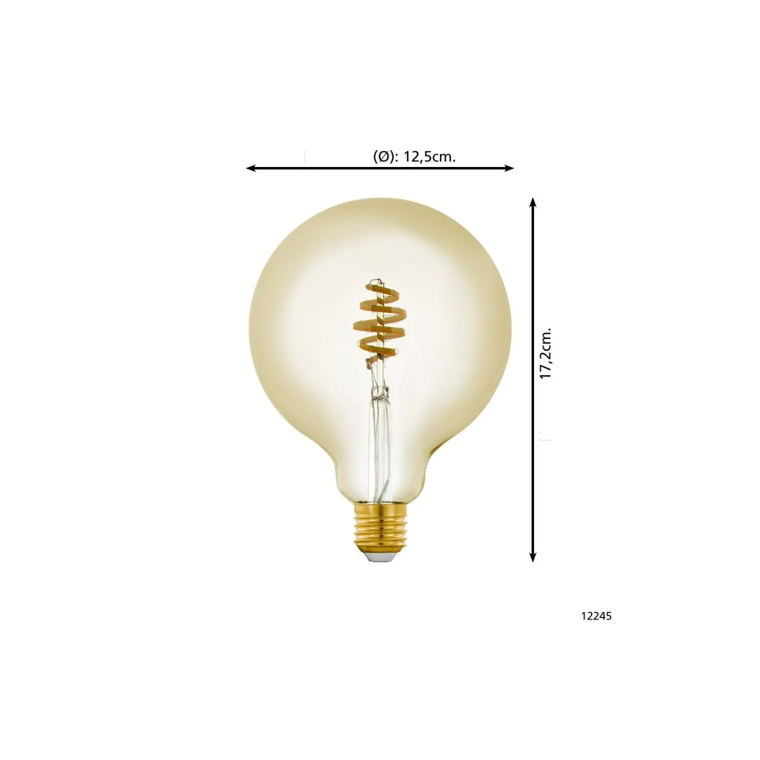 Eglo Connect.Z Smart LED Globe E27 Filament Ambar 4.9W 360lm - 827-865 Justerbar Vit | Dimbar - Ersättare 25W