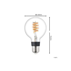 Eglo Connect.Z Smart LED Globe E27 Filament Klar 4.9W 400lm - 830 Varm Vit + RGB | Dimbar - Ersättare 40W