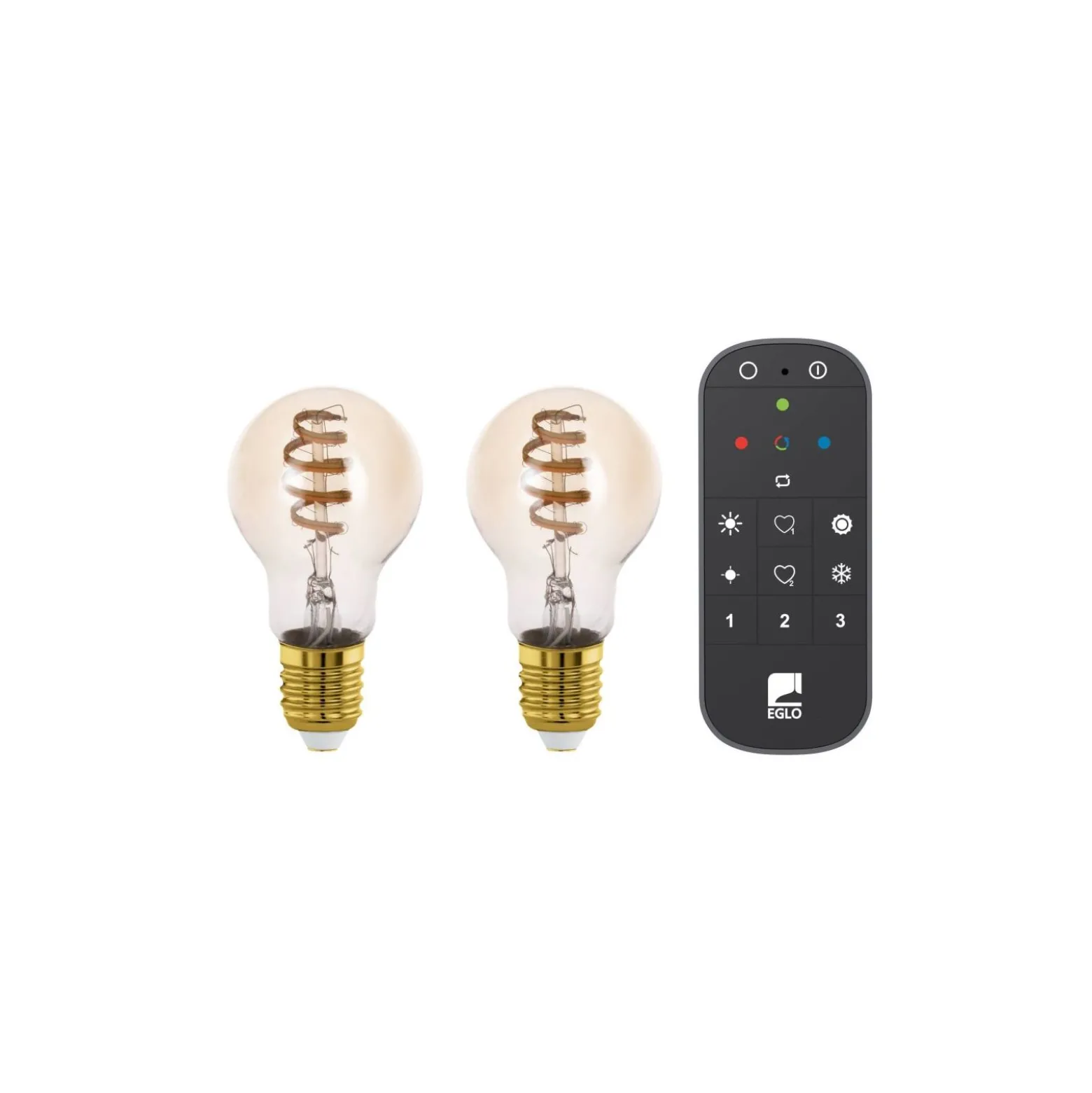 Eglo Connect.Z Smart LED Päron E27 Filament Ambar 9.8W 360lm - 822-865 Justerbar Vit | Dimbar - Ersättare 25W
