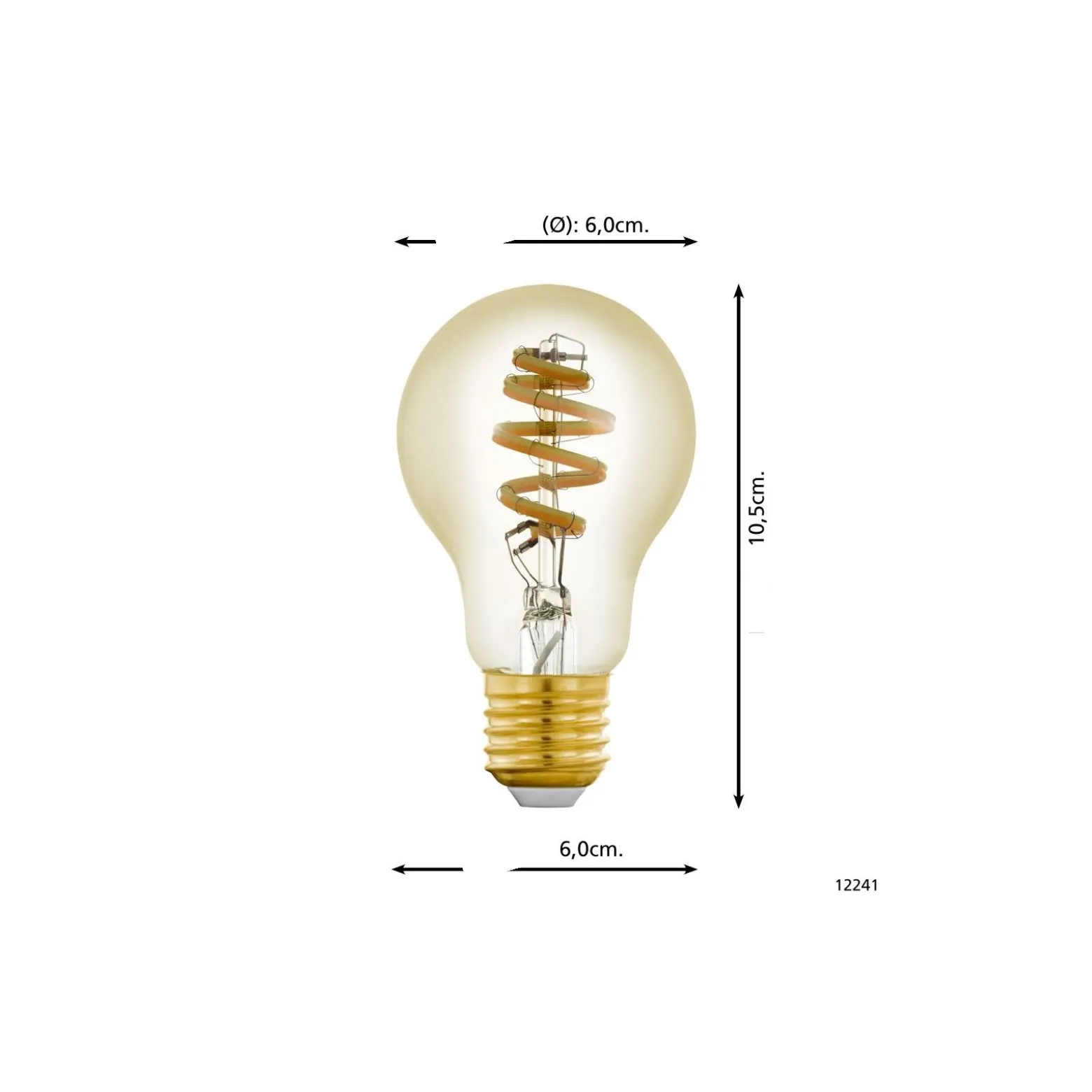 Eglo Connect.Z Smart LED Päron E27 Filament Ambar 4.9W 360lm - 827-865 Justerbar Vit | Dimbar - Ersättare 25W