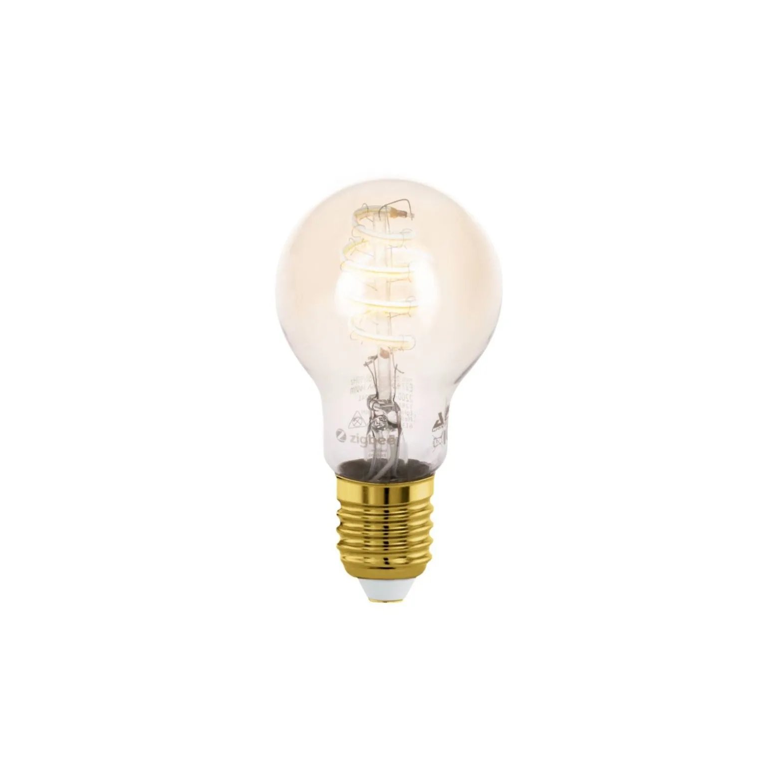 Eglo Connect.Z Smart LED Päron E27 Filament Ambar 4.9W 360lm - 827-865 Justerbar Vit | Dimbar - Ersättare 25W