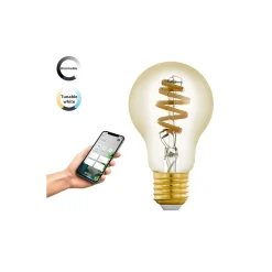 Eglo Connect.Z Smart LED Päron E27 Filament Ambar 4.9W 360lm - 827-865 Justerbar Vit | Dimbar - Ersättare 25W