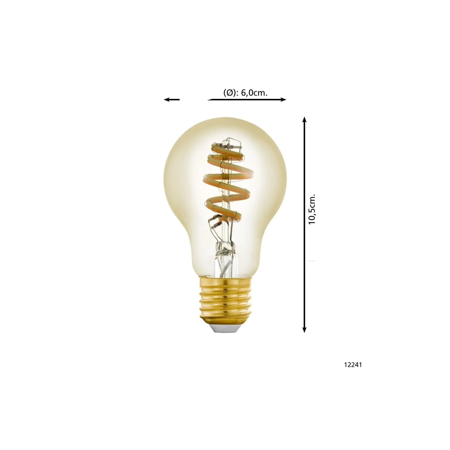 Eglo Connect.Z Smart LED Päron E27 Filament Ambar 4.9W 360lm - 827-865 Justerbar Vit | Dimbar - Ersättare 25W