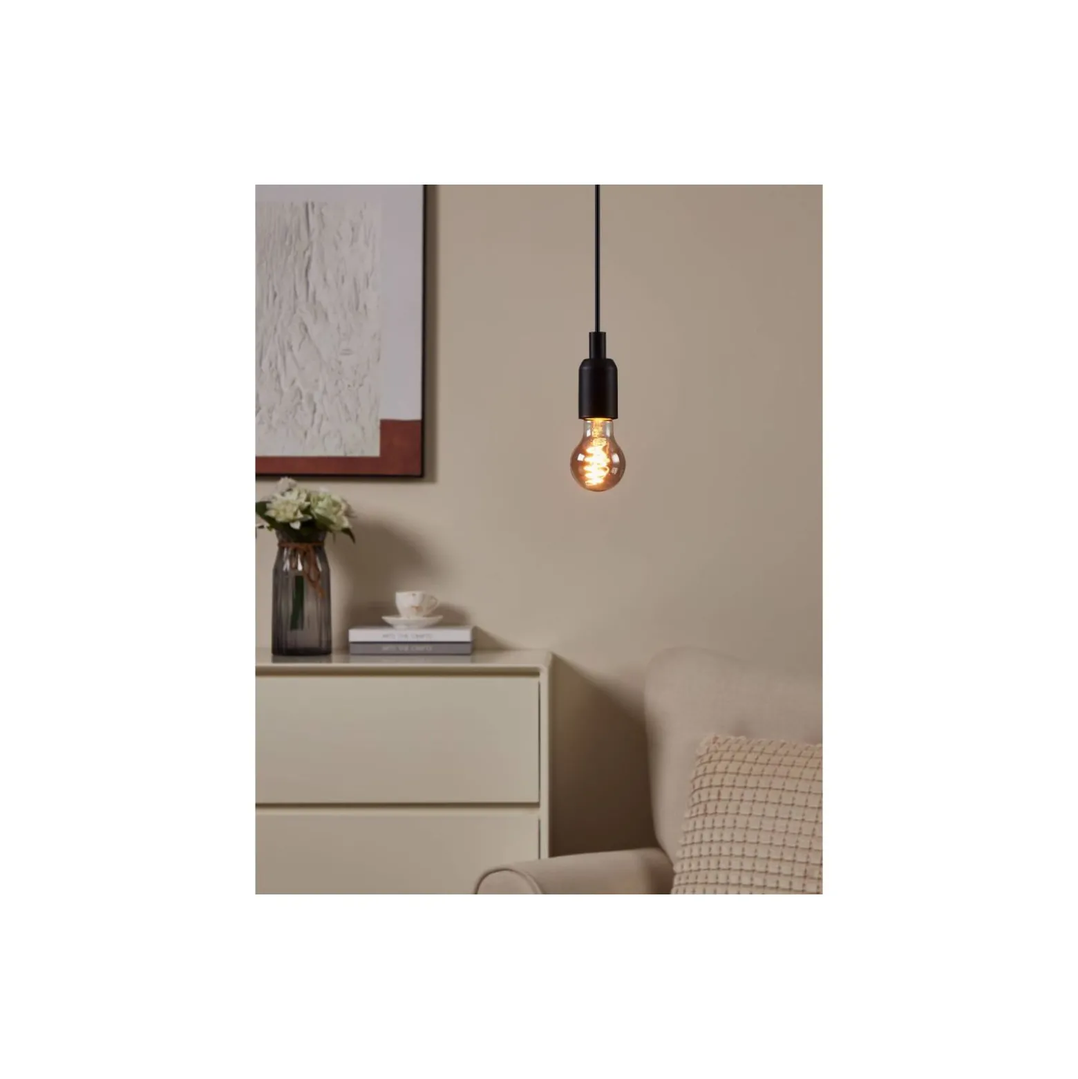 Eglo Connect.Z Smart LED Päron E27 Filament Smokey 4W 150lm - 820 Extra Varm Vit | Dimbar - Ersättare 15W