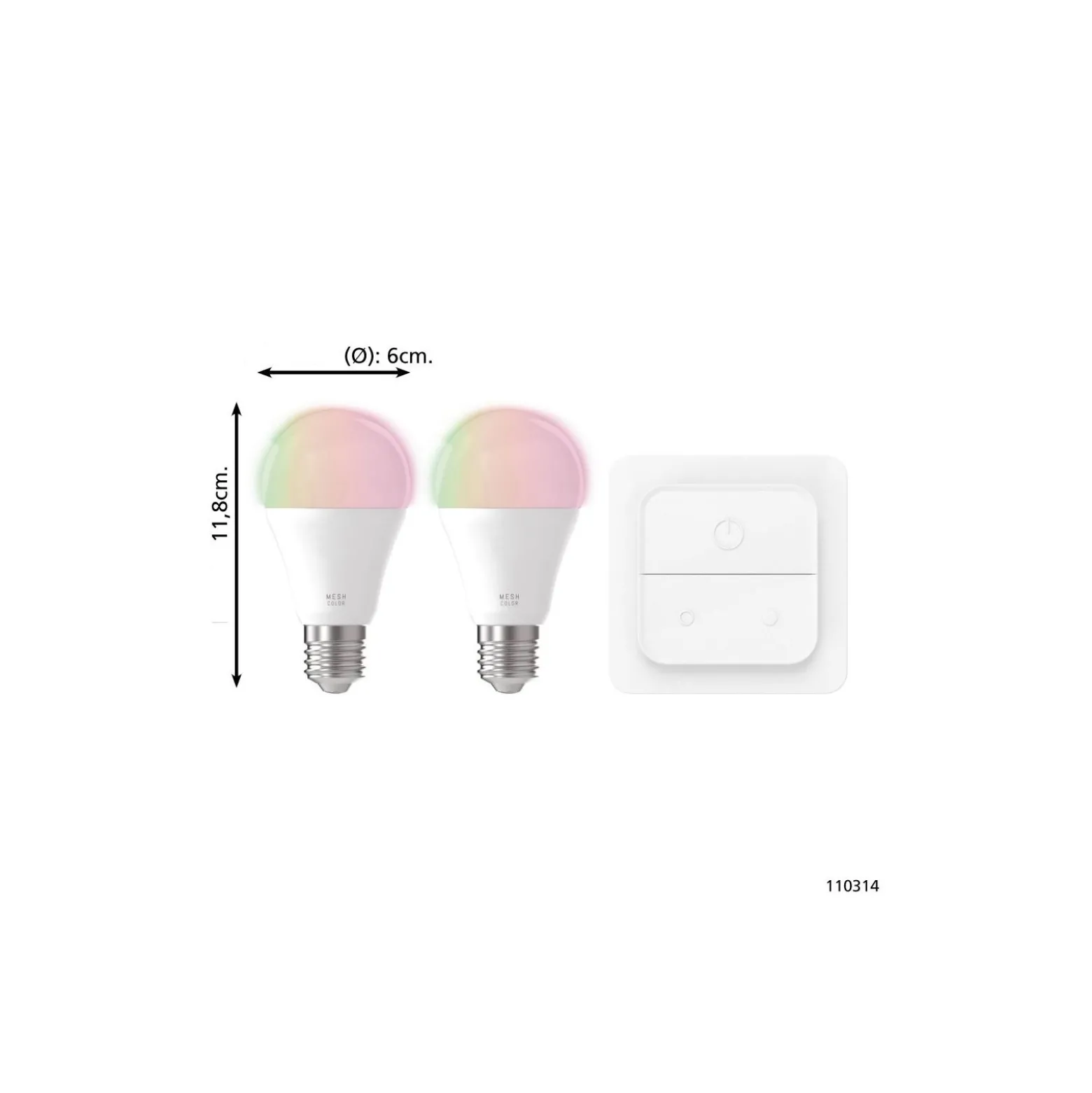 Eglo Connect.Z Smart LED Päron E27 Matt 18W 806lm - 827-865 Justerbar Vit + RGB | Dimbar - Ersättare 60W