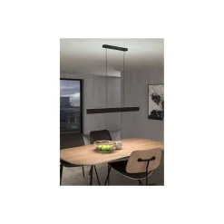 Eglo Connect.Z Smart Pendellampa Andreas-Z Stål Svart 38W 4600lm - 827-865 Justerbar Vit + RGB | Dimbar