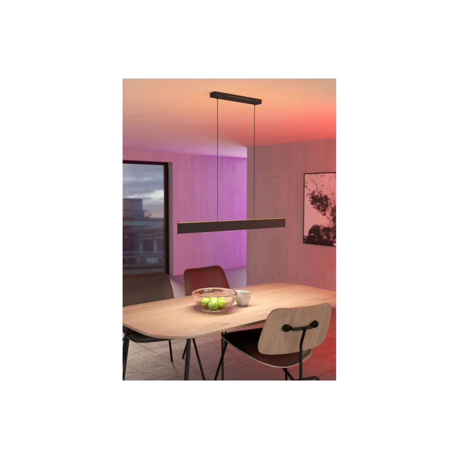 Eglo Connect.Z Smart Pendellampa Andreas-Z Stål Svart 38W 4600lm - 827-865 Justerbar Vit + RGB | Dimbar