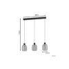 Eglo Connect.Z Smart Pendellampa Molochio-Z Stål Svart 11.1W 1500lm - 827-865 Justerbar Vit + RGB | Dimbar