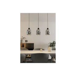 Eglo Connect.Z Smart Pendellampa Molochio-Z Stål Svart 11.1W 1500lm - 827-865 Justerbar Vit + RGB | Dimbar